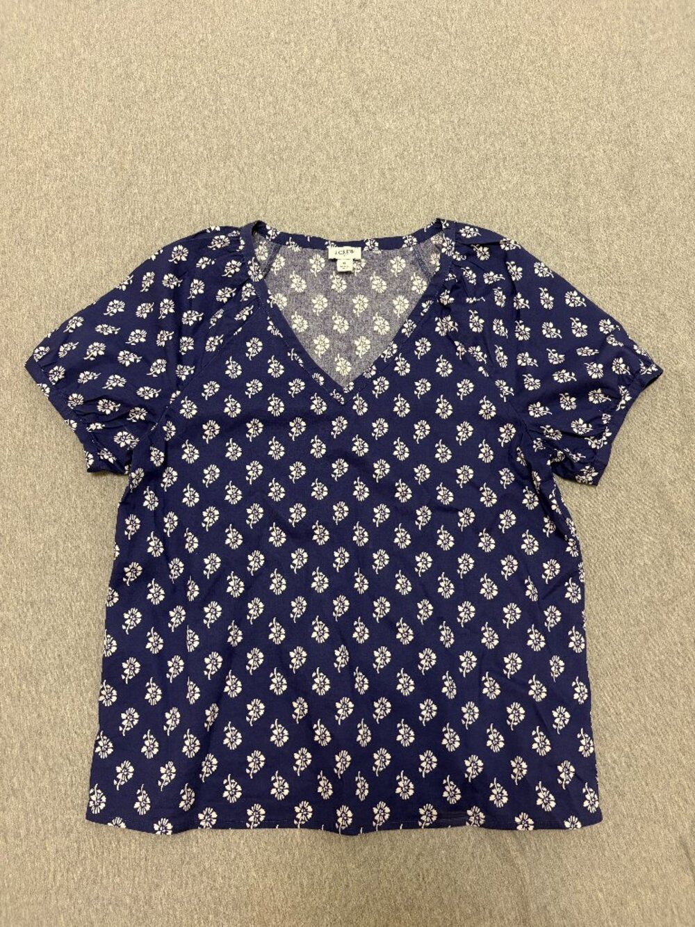 Women's J.Crew V-Neck T-Shirt Navy Size Small
